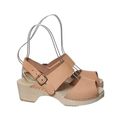 Clogs (Beige) from Monki x Moheda Leather