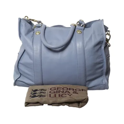 Handtas (Lila) van George Gina & Lucy Katoen, Leer