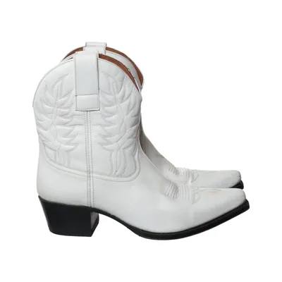 Cowboy boots (White) from Mango Leather