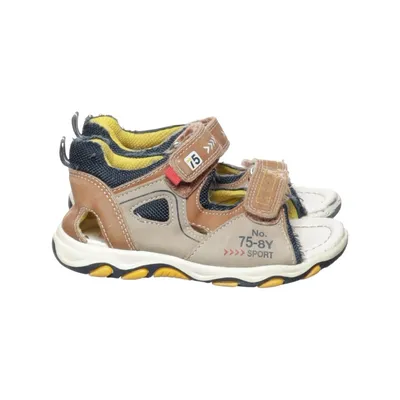 Sandalen (Bruin, Blauw, Geel) van Bobbi Shoes