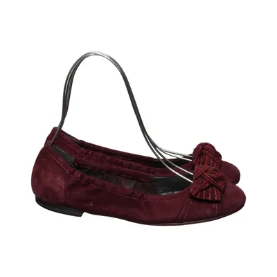 Ballerines (Violet, Rouge) de Donna Carolina Daim, Cuir