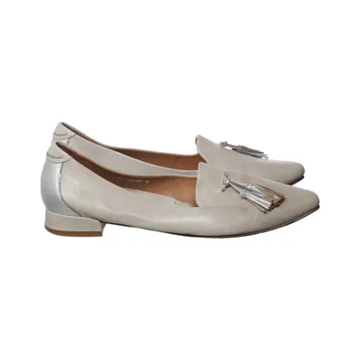 Moccasins (Beige, Silver) from Ralph Harrison Leather