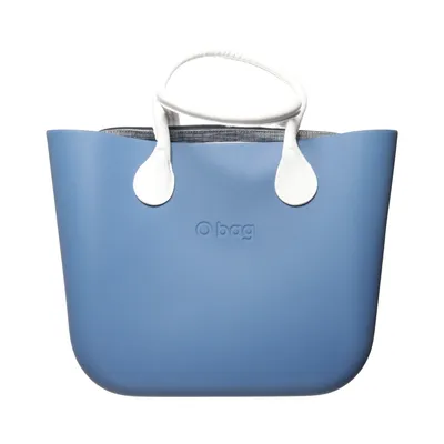 Handbag (Blue, White) from O Bag Cotton