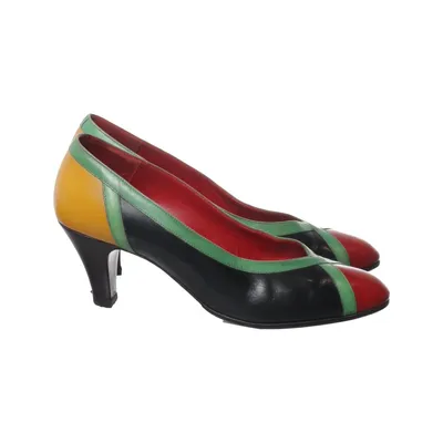 Pumps (Black, Green, Red) from Celine Leather