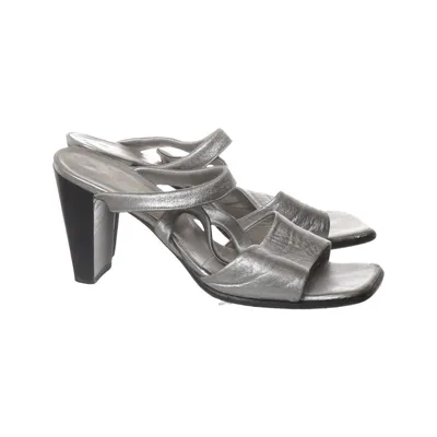Mules (Argent) de Paul Warmer Cuir