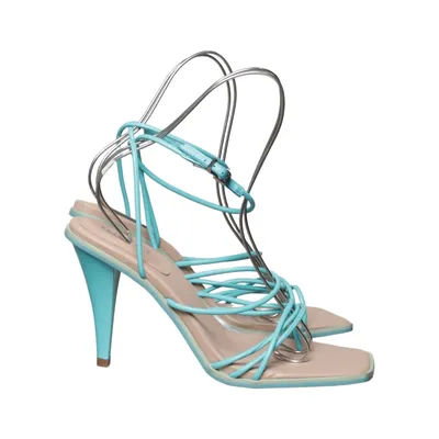 High heel sandals (Blue, Beige) from Ego
