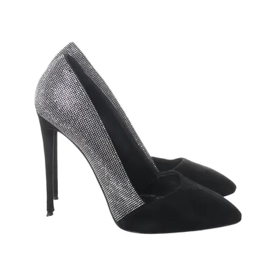 Escarpins (Noir, Argent) de Giuseppe Zanotti Cuir