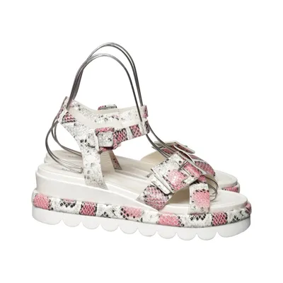 Sandals (White, Pink, Black) from Elvio Zanon Leather
