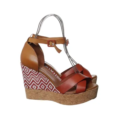 Wedges (Brown, Multicolored) from Conleys Leather