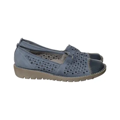 Slip-ons (Blue) from Jenny Leather