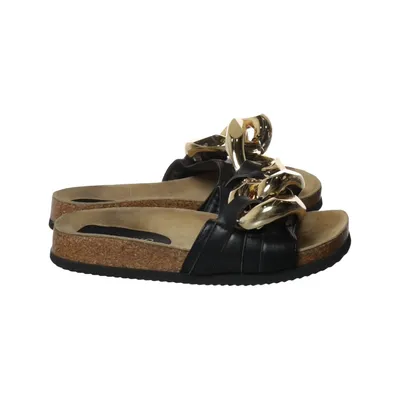 Mules (Noir, Or) de Nuovo