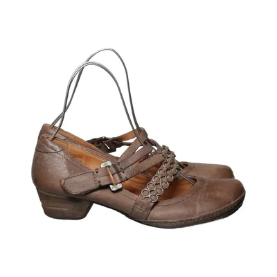 High heel sandals (Brown) from AirStep Leather