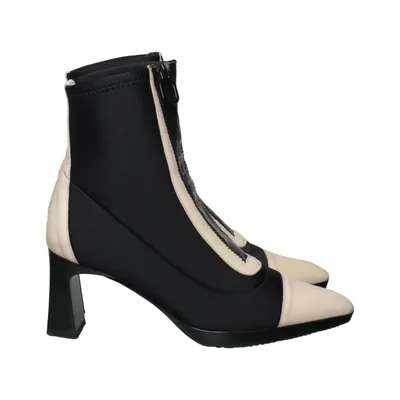 Heeled boots (Black, Beige) from Hispanitas