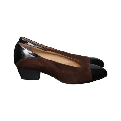 Escarpins (Marron, Noir) de René Cuir