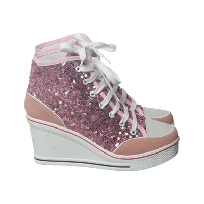 Sneaker (Pink, Weiß) von Yufu Star Polyester, Polyurethan