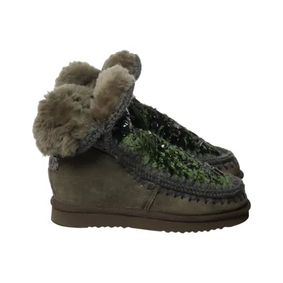 Bottines (Vert, Gris) de Mou Cuir