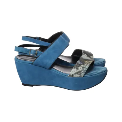 Wedges (Blue, Multicolored) from Peperosa Leather
