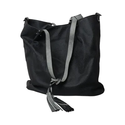 Handbag (Black) from Emily & Noah Polyester, Polyurethane