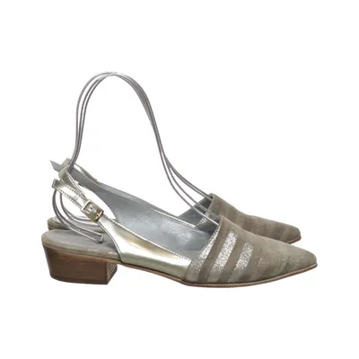 Højhælede sandaler (Beige, Sølv) fra Maripe