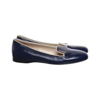 Loafers (Blue) from Prada Leather