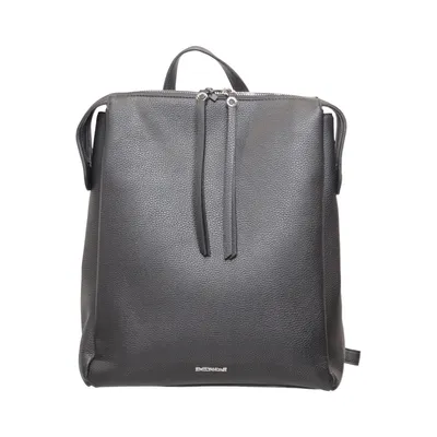 Backpack (Black) from Emily & Noah Polyester, Polyurethane