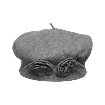 Beret (Gray) from Beeline Nylon, Wool