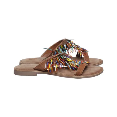 Slip-ins (Brown, Multicolored) from Lazamani Leather