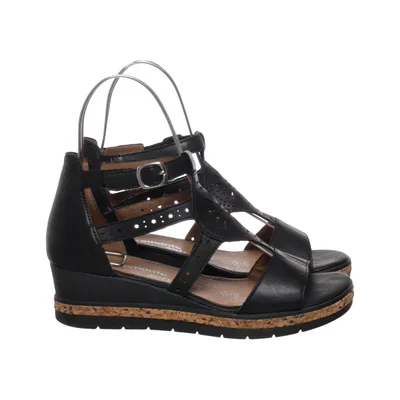 Chaussure compensées (Noir) de Remonte Cuir