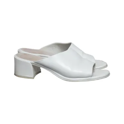 Mules (White) from Rohde Leather