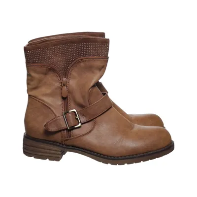 Ankle boots (Brown) from Ikiz Leather