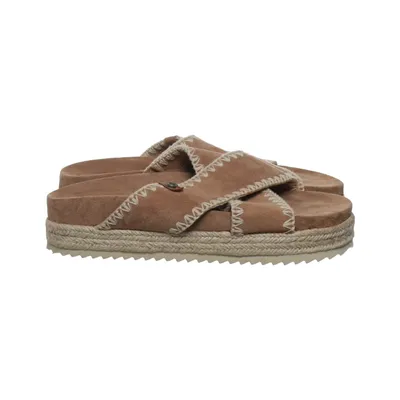 Pantoletten (Braun) von Refresh Leder