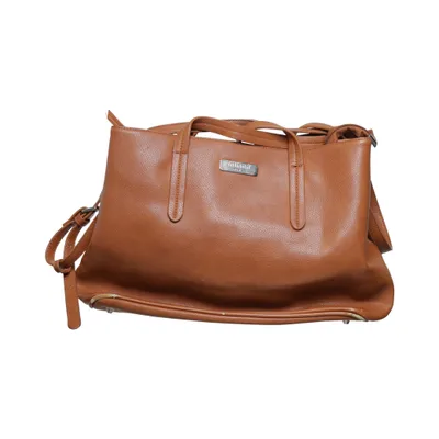 Handbag (Brown) from Infinitif Polyester, Polyurethane