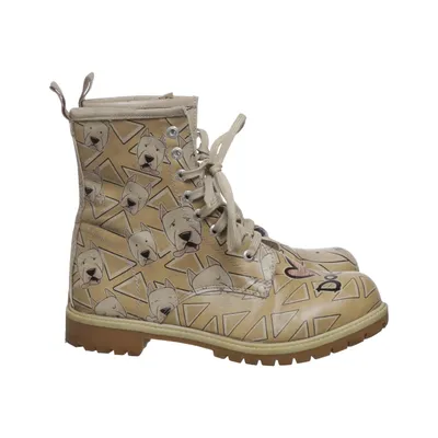 Laced boots (Beige, Multicolored) from DoGo Shoes