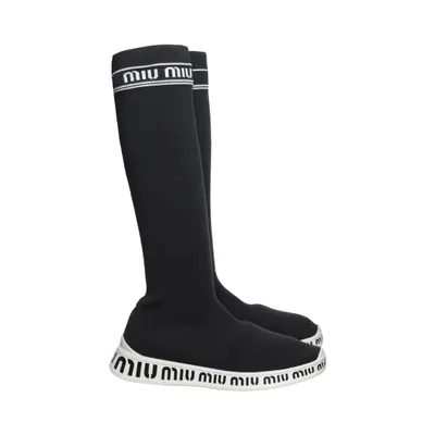 Støvler (Sort, Hvid) fra Miu Miu