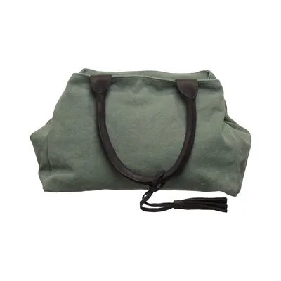 Handtas (Groen) van Loberon Katoen, Leer