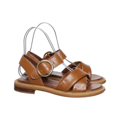 Sandalen (Bruin) van See by Chloé Leer