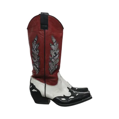 Cowboy boots (Red, White, Black) from Sacha
