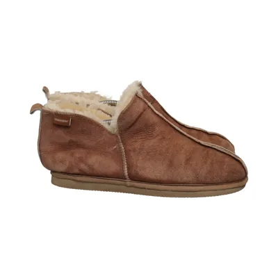 Slippers (Brown) from Peer of Sweden Leather, Wool