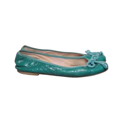 Ballerines (Vert) de Pretty Ballerinas Cuir