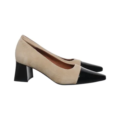 Escarpins (Beige, Noir) de Vagabond Cuir