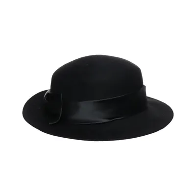 Chapeau en feutre (Noir) de Tonak Fourrure de lapin