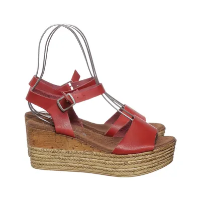 Wedges (Red) from Marypaz Leather