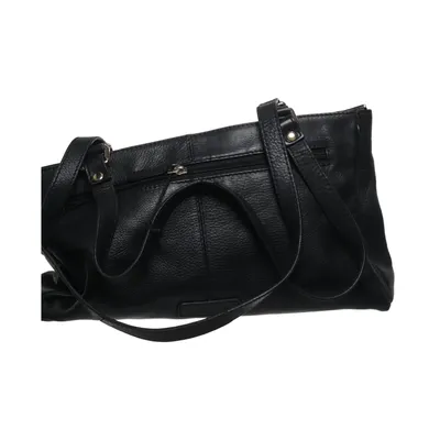 Schoudertas (Zwart) van Loubs Leer, Polyester