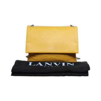 Skuldertaske (Gul) fra Lanvin Bomuld, Polyester, Læder