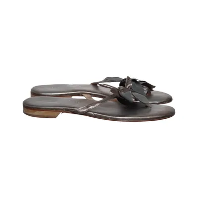 Flip-flops (Silver) from Fonnesberg Leather