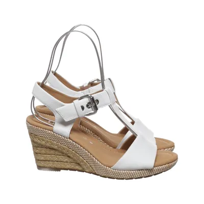 Wedges (White, Beige) from Gabor Leather