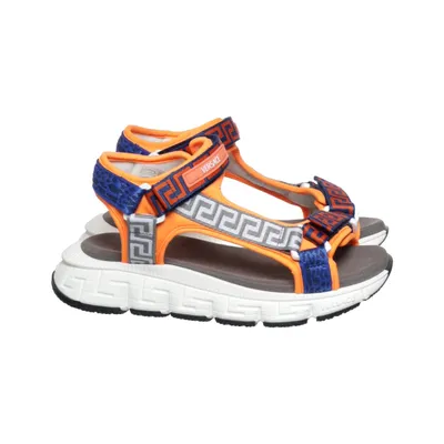 Sandalen (Oranje, Blauw, Meerkleurig) van Versace Leer