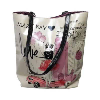 Handtasche (Beige, Schwarz, Pink) von Mary Kay