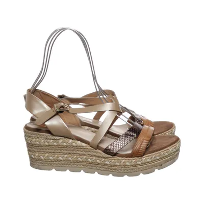 Chaussure compensées (Beige, Marron, Multicolore) de Kanna