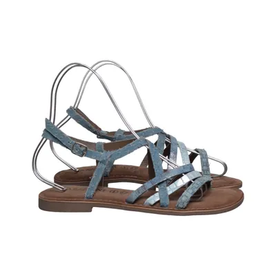 Sandales (Bleu) de Lazamani Cuir